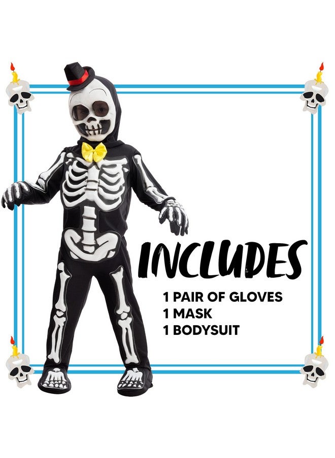 Spooktacular Creations Spooktacular Creations Glows in the Dark Skeleton Costume, Halloween Skeleton Costume, Skelebone Jumpsuit - Image 5
