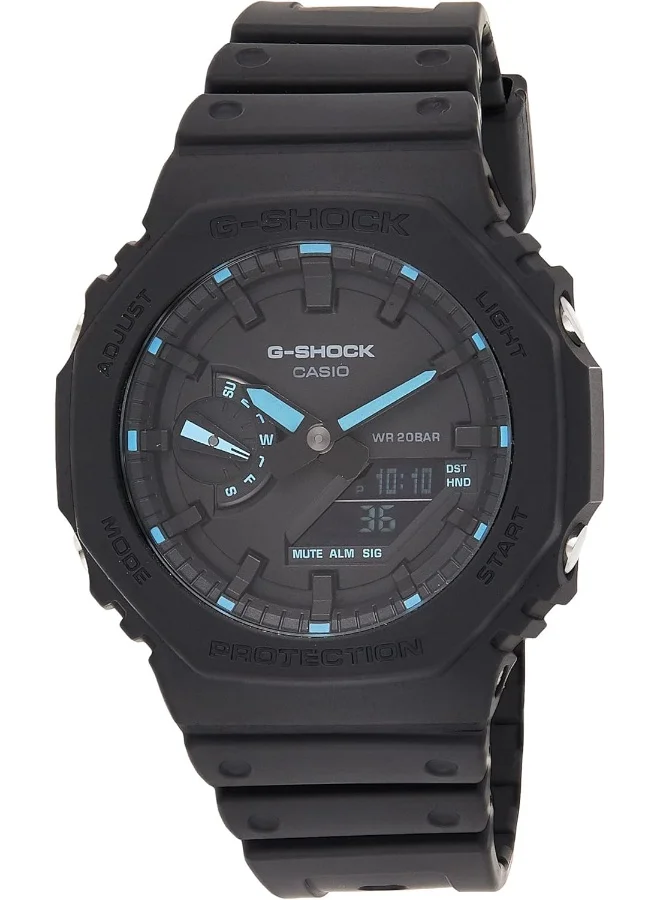 كاسيو Casio G-Shock Watch - GA-2100-1A2DR Black Dial, Black Band