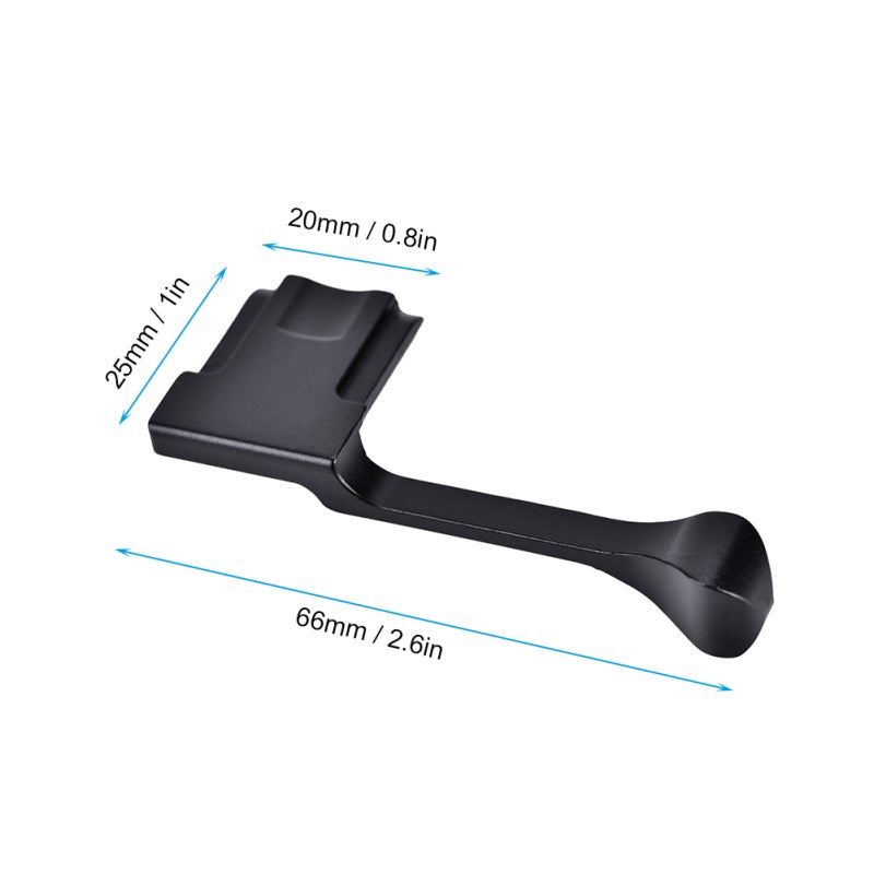 Aluminium Alloy Black Camera Grip Long Handle Accessory for Fujifilm (Black) - Image 2