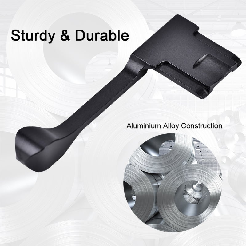 Aluminium Alloy Black Camera Grip Long Handle Accessory for Fujifilm (Black) - Image 3