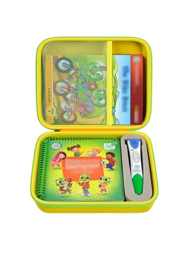 جي دبليز كايس حافظة متوافقة مع نظام Leapfrog لـ Leapstart Go و Leapfrog لـ Leapstart 3D/ لكتاب أنشطة ما قبل الروضة للمستوى 1 و2 و5. حامل حمل للتخزين يناسب كابل USB - أصفر - Image 1