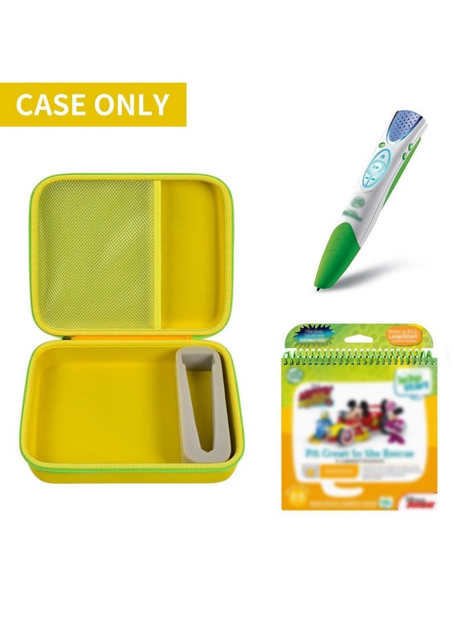 جي دبليز كايس حافظة متوافقة مع نظام Leapfrog لـ Leapstart Go و Leapfrog لـ Leapstart 3D/ لكتاب أنشطة ما قبل الروضة للمستوى 1 و2 و5. حامل حمل للتخزين يناسب كابل USB - أصفر - Image 2