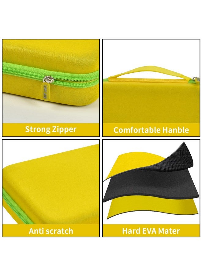 جي دبليز كايس حافظة متوافقة مع نظام Leapfrog لـ Leapstart Go و Leapfrog لـ Leapstart 3D/ لكتاب أنشطة ما قبل الروضة للمستوى 1 و2 و5. حامل حمل للتخزين يناسب كابل USB - أصفر - Image 3