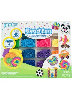 Perler Perler Activity Kit and Storage Trays, 8000 Beads + pegboards, 8006 pcs  - Image 1
