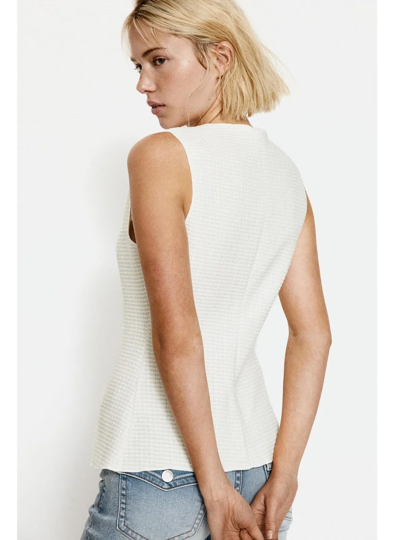 اتش اند ام Textured jersey waistcoat