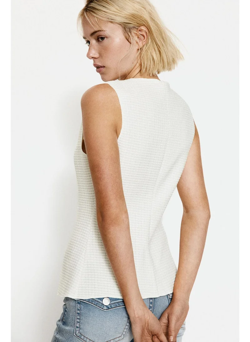 اتش اند ام Textured jersey waistcoat
