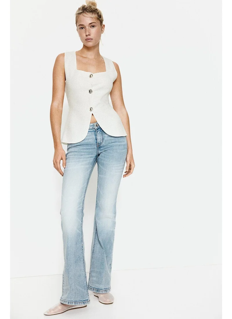 H&M Textured jersey waistcoat