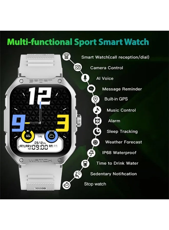 RollsTimi  1.83" TFT GPS Sport Smart Watch, (Answer/Make Calls), IP68 Waterproof Fitness Watch, Sleep Monitor, Fitness Tracker with 123 Sport Modes, Smartwatches for Men Women - Image 1