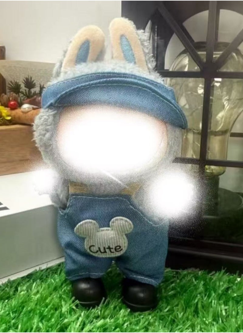 LABUBU Labubu Doll Clothing Set, suitable for hanging plush dolls with a length not exceeding 17 centimeters, clothing for first, second, and third generation dolls 