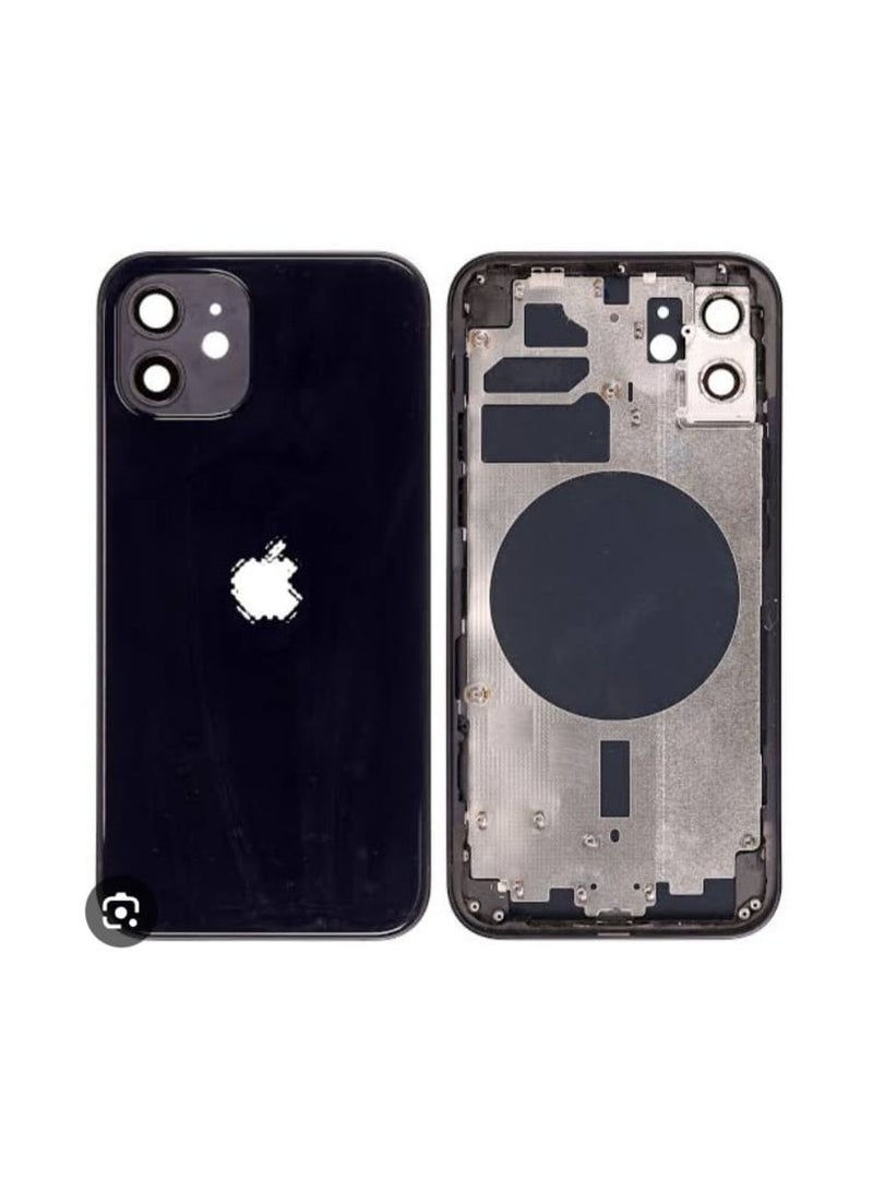 Replacement Mid-Frame housing Cover for iphone 12 Black