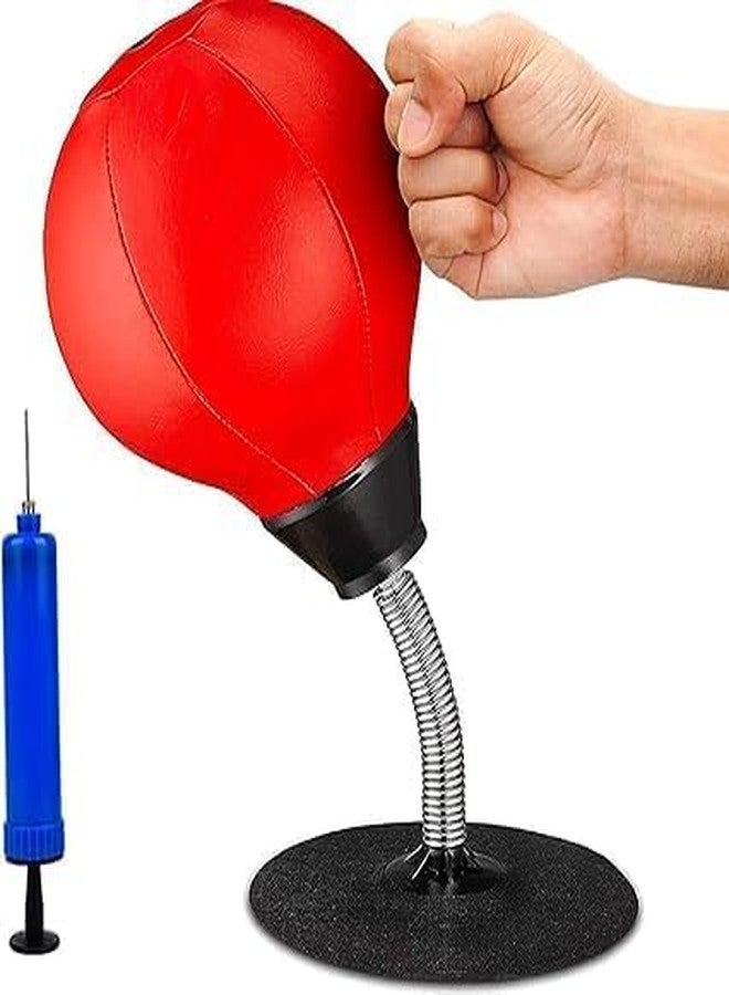 YESVIYA Desktop Punching Bag - Stress Relief Boxing Speed Ball with Super Strong Suction Cup | Office Desk Stress Buster Gift for Boss, Coworker, or Home Use - Image 1