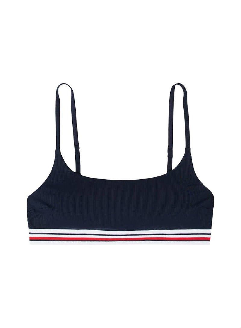 Global Stripe Bralette Bikini Top