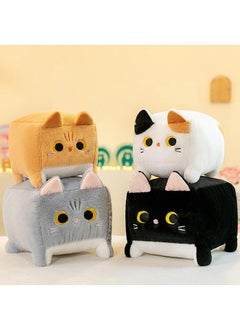 Y&D Square Cat Plush Toy Doll Nap Pillow-White Cat20cm  - Image 2