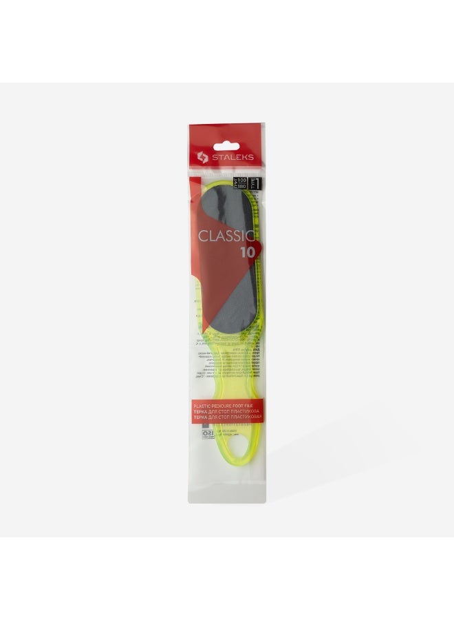 STALEKS 2pcs Plastic Foot File Classic 10 Type 1 100 / 180 Grit - Image 2