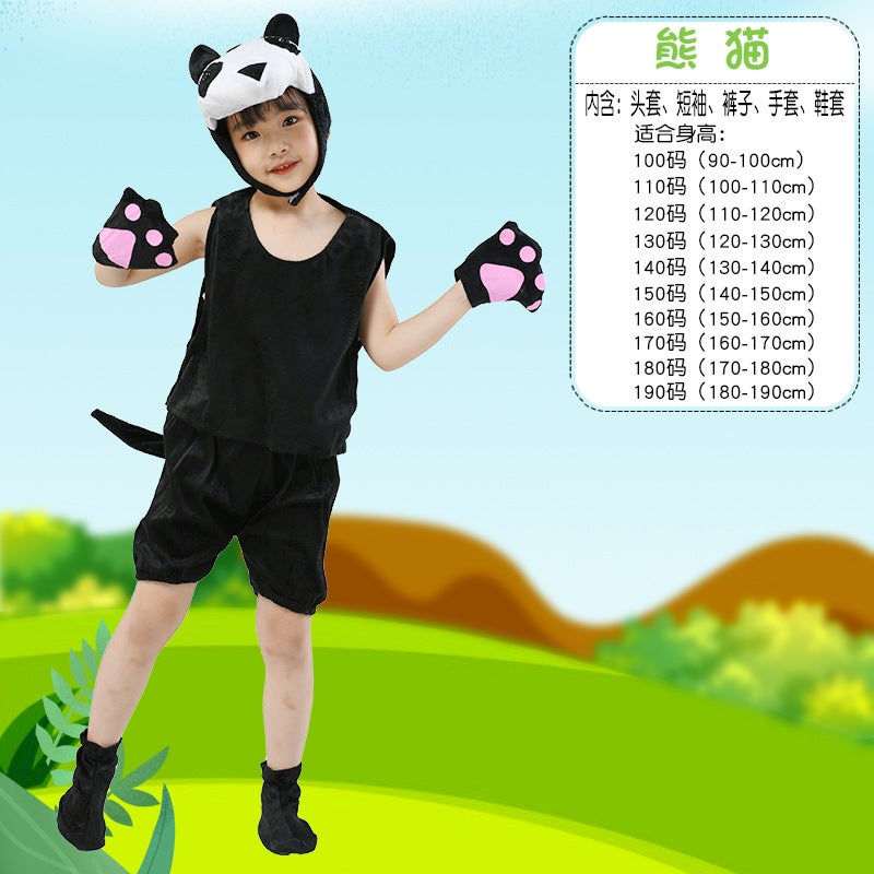 Children'S Day Animal Watch Performance Clothing Summer Short-Sleeved Kindergarten Activities Children Performance Clothes Dress Up - Image 1