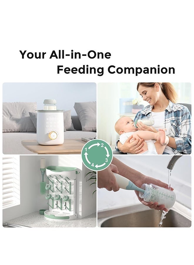 Wide-Neck Breast Milk Storage Bottles 180ml, Pack of 4, High Borosilicate Heat-Resistant Glass, BPA-Free, Safe & Durable Baby Feeding Containers - Image 3