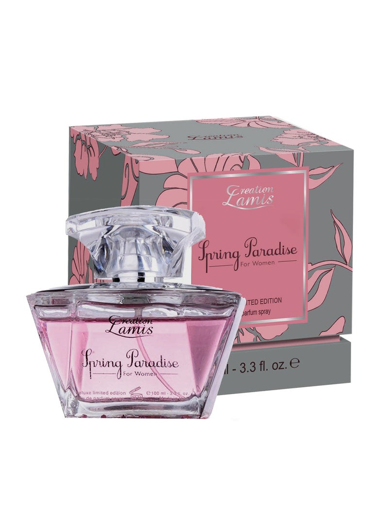 Creation Lamis - Spring Paradise Eau de Parfum For Women 100ml and Creation Lamis Deluxe Roulette Rouge Eau de Parfum Unisex 100ml (Combo Pack) - Image 1