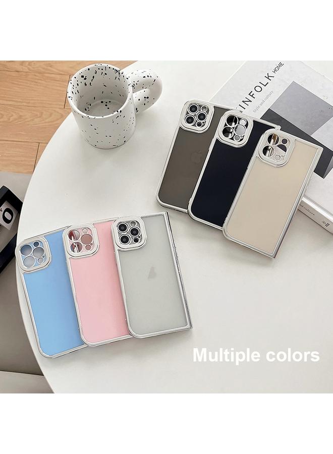 Zaboon Case For iPhone 12 Electroplated Solid Color Fine Hole TPU Phone Case - Image 2