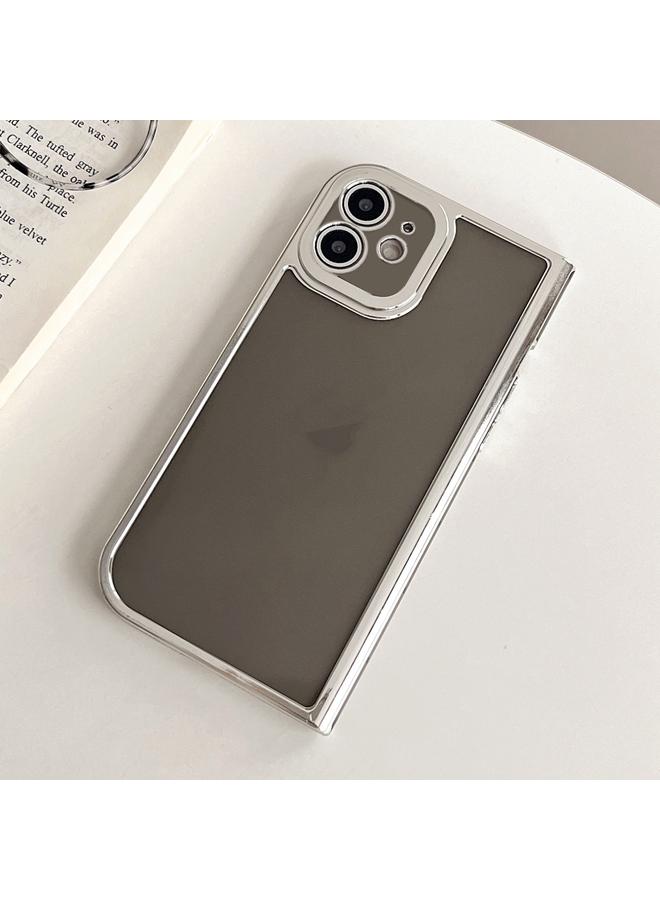 Zaboon Case For iPhone 12 Electroplated Solid Color Fine Hole TPU Phone Case - Image 1