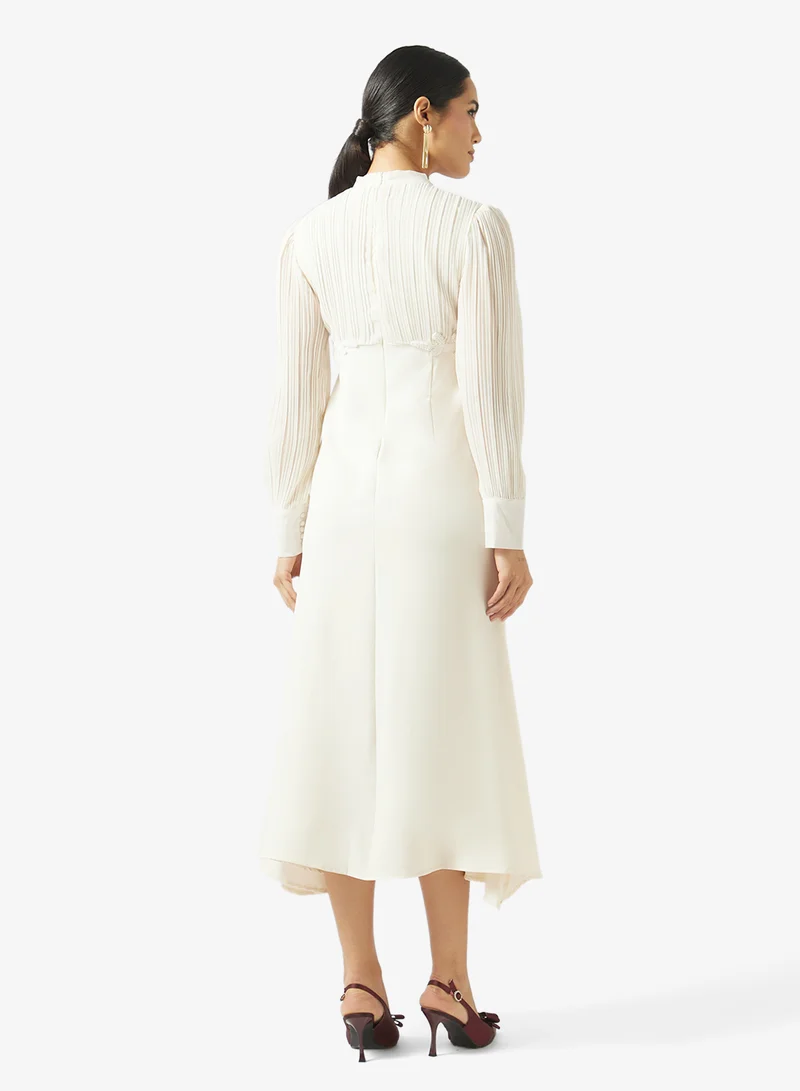 Khizana  Puff Sleeve Mermaid Cut Dress for Women | Best Price UAE