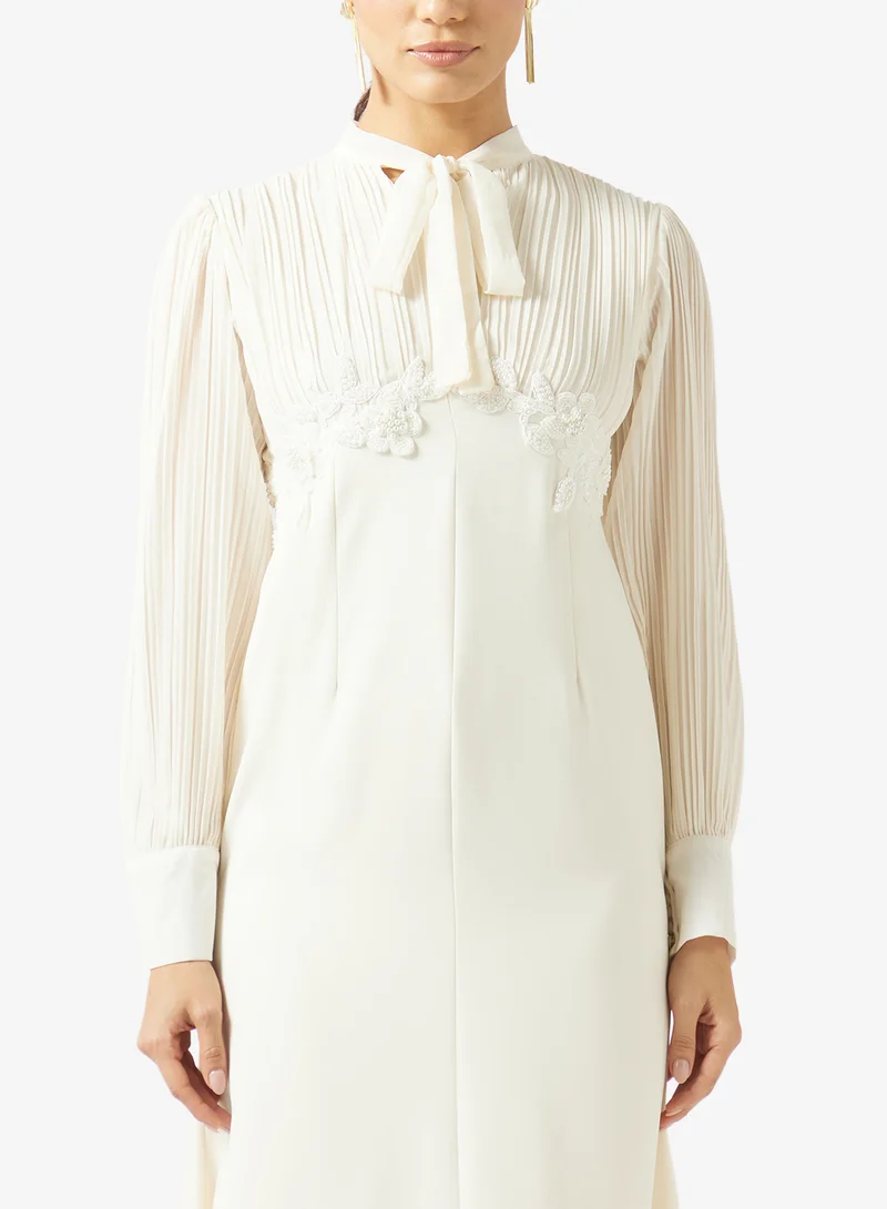 Khizana  Puff Sleeve Mermaid Cut Dress for Women | Best Price UAE