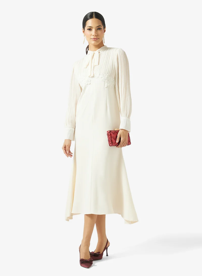Khizana  Puff Sleeve Mermaid Cut Dress for Women | Best Price UAE