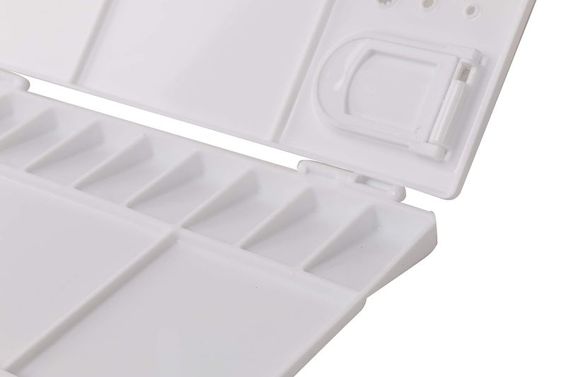 Futurekart Watercolor Palette Folding Paint Tray Plastic Painting Pallet with 25 Compartments White - Image 5