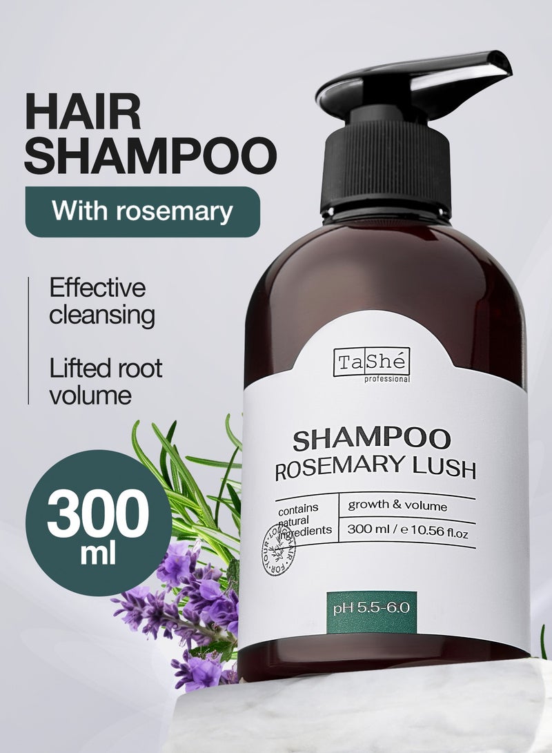 Tashe Rosemary Hair Shampoo with Hydrolyzed Collagen for Growth & Root Volume, 300 ml  - Image 1