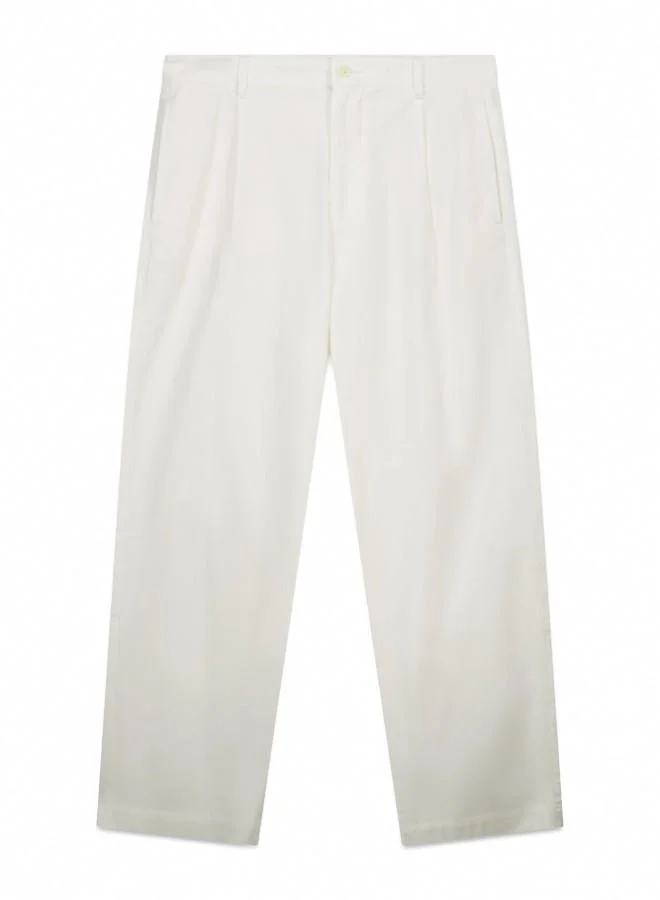 Springfield  Trousers in cotton fabric with a straight and comfortable fit. front pockets in seam. back pockets of a piping. pleats at the front. relaxed fit. for Men | Best Price UAE