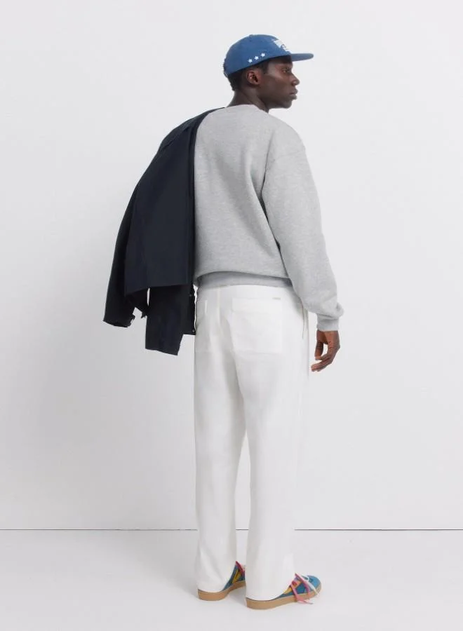 Springfield  Trousers in cotton fabric with a straight and comfortable fit. front pockets in seam. back pockets of a piping. pleats at the front. relaxed fit. for Men | Best Price UAE