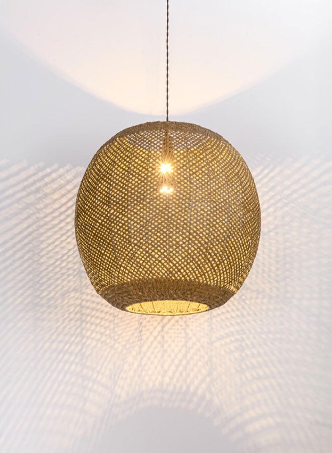 ٍSiera Light Handmade oval circular rattan pendant light size 55cm 