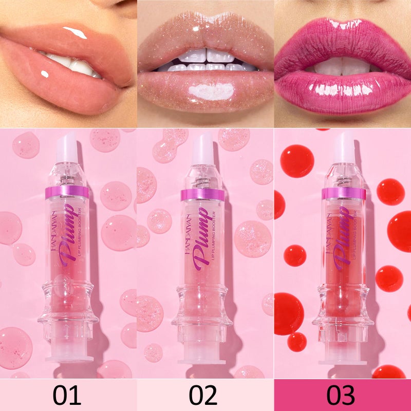 Erinde 3 Colors Lip Plumping Booster, Spicy Lip Plumper Gloss Lip Plumping Oil, Ultra-Hydrating & Nourishing Plump Lip Plumper, Glossy Finish Fuller Natural Lip Gloss for Women Girls - Image 3