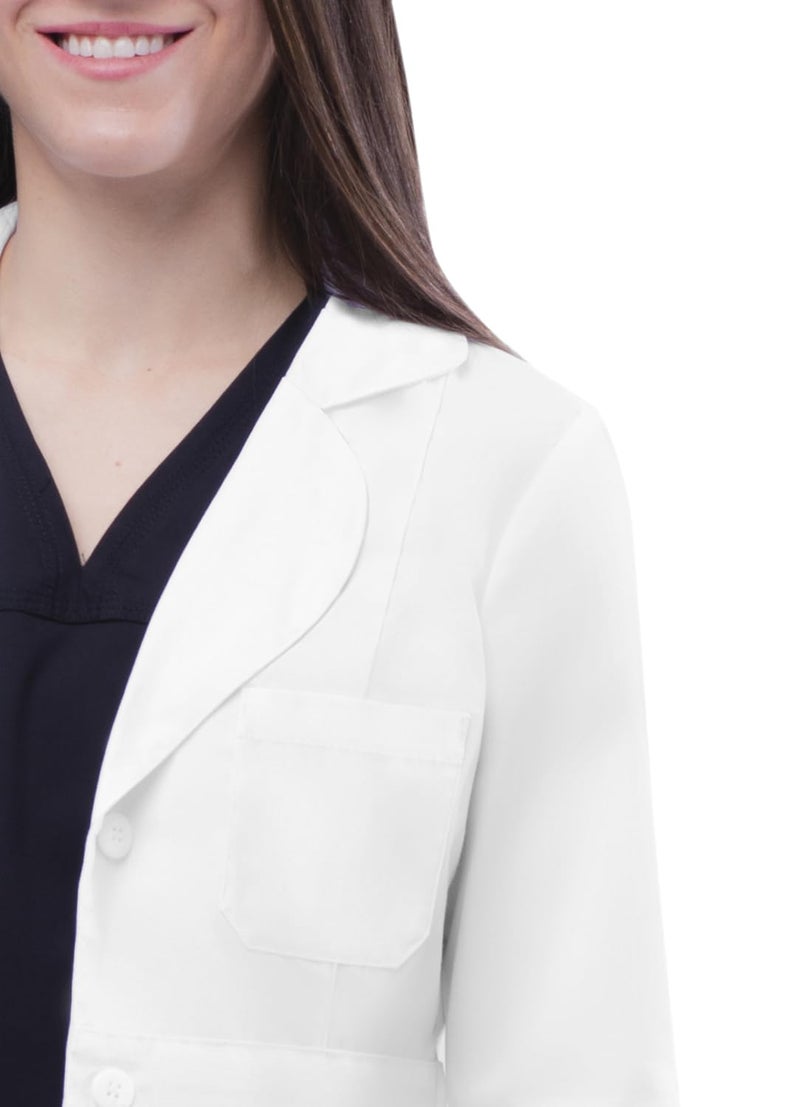 Adar Uniforms, Universal Lab Coats for Women - Belted 33" Lab Coat - 2817 - White - L - Image 5