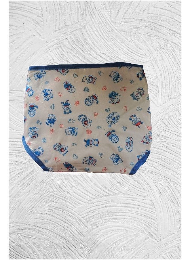 Mothers Choice Waterproof Nappy For New Born Baby Outside Soft Plastic Inside Terry Cotton Reusable Loop And Hook Pvc Nappy Diaper Traning Pants Langot (Pack Of 2)  - Image 3