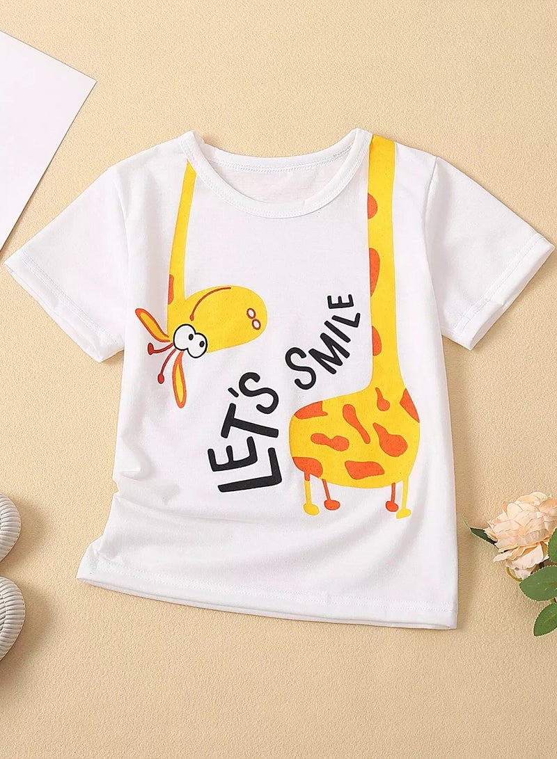 Toddler Boys Cartoon & Slogan Graphic Tee  - Image 1