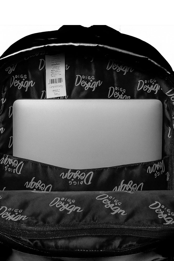 بيج ديزاين حقيبة ظهر مبطنة، حقيبة لابتوب 14 بوصة، خفيفة الوزن ومقاومة للماء مع قسم مخصص للابتوب، تصميم مريح مع أحزمة كتف مبطنة، مثالية للمدرسة والعمل والسفر والاستخدام اليومي - Image 4