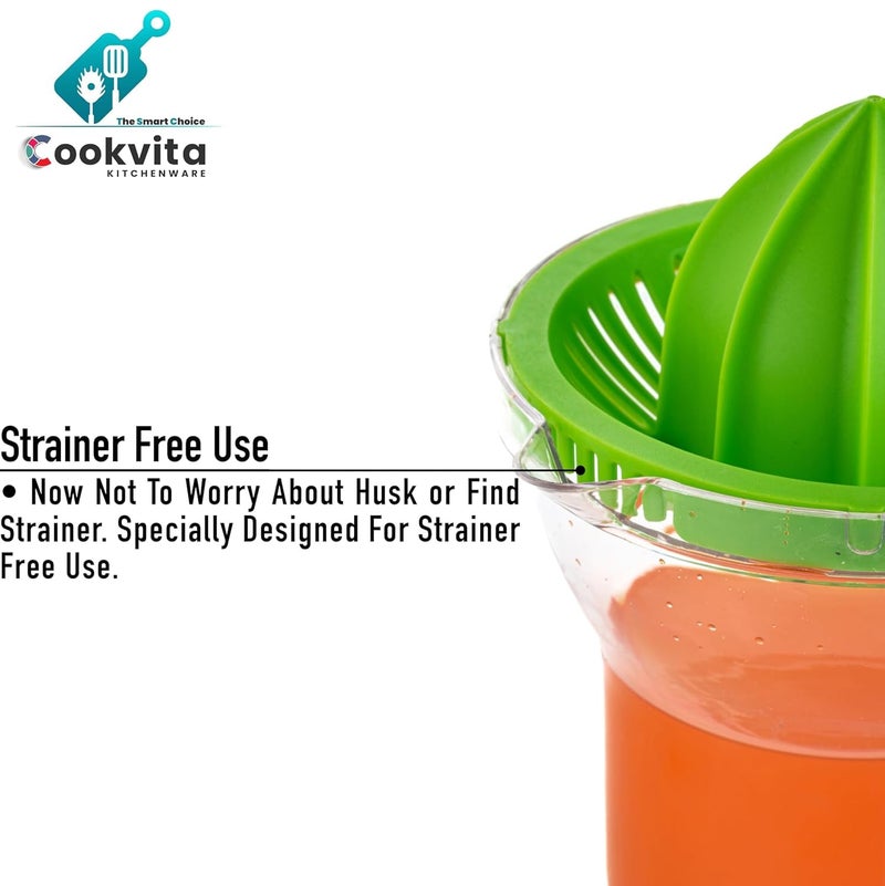COOKVITA COOKVITA Manual Citrus Juicer Premium Handheld Orange Lemon Squeezer 400 ML Easy Fresh Juice Extraction for Home Kitchen Ideal for Everyday Use with Citrus Fruits - Image 5