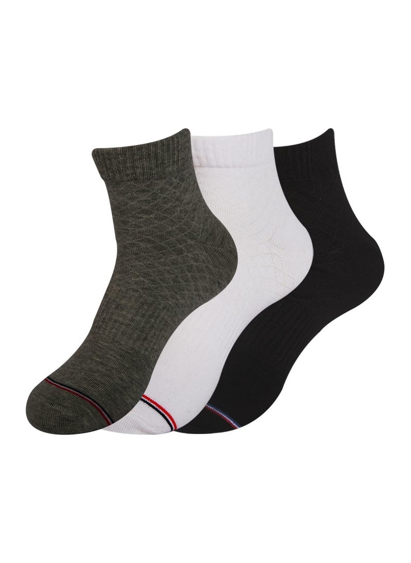 Future future socks short pack of 3 white-grey-black size 40-45 cotton 