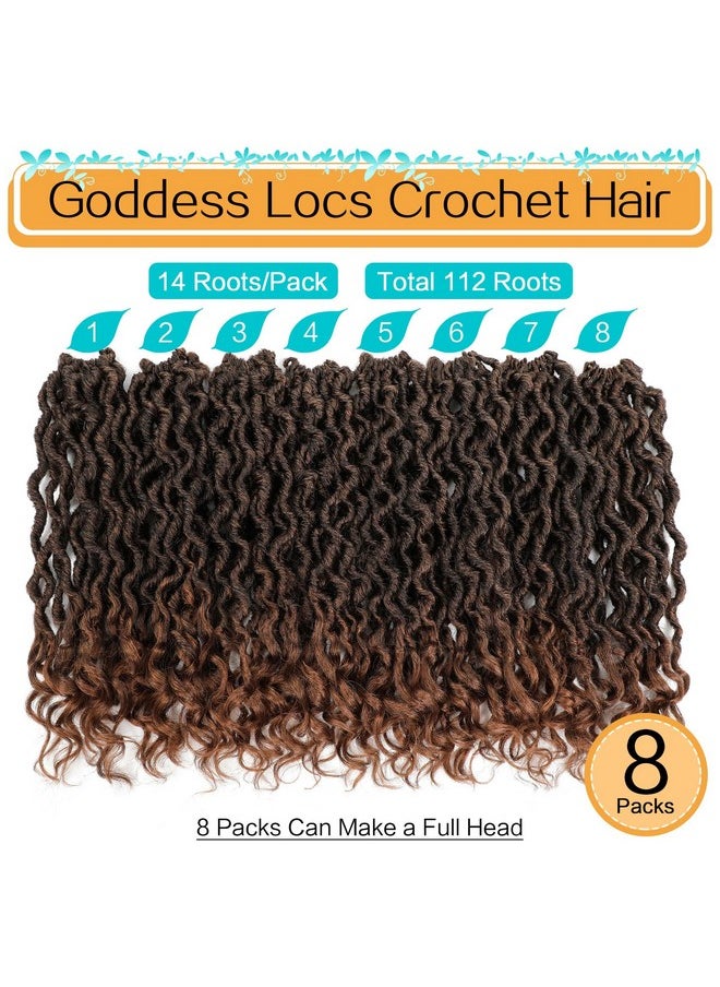 خصلات شعر كروشيه Goddess Locs بطول 12 بوصة، 8 عبوات من خصلات شعر كروشيه Faux Locs للنساء ذوات البشرة السوداء، خصلات شعر كروشيه مسبقة التشكيل بأطراف مجعدة (12 بوصة (عبوة من 8 قطع)، T30#) - pzsku/ZDCA14A239BD84E1020DDZ/45/_/1734182953/165d0efb-68b0-4760-ac14-0b27b7c46a39