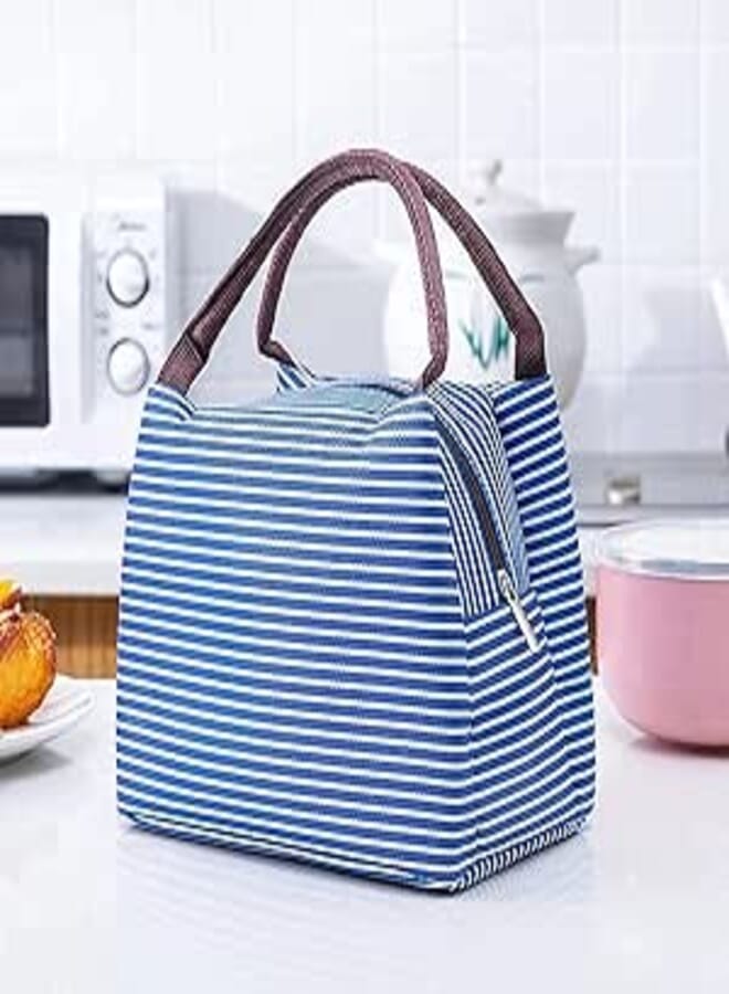 Jukmen Lunch Bag Lunch Organizer for Office Lunch Cooler with Zip Closure Foldable Lunch Tote Bag, Reusable Lunch Holder Insulated Lunch Container Picnic Bag for Men Kids Women