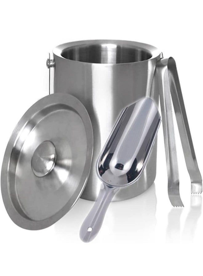 Proniks Stainless Steel Ice Bucket |Keeps Ice Cold for 6 h|Great bar Tools for Home bar Accessories (of 1.5litre)(Silver) - Image 4