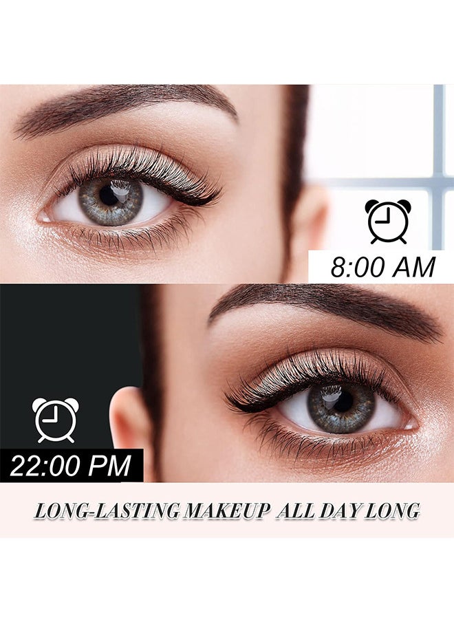 Hengfang - Black Curly Mascara, Waterproof Mascara, Black Mascara Long Lasting Thick Not Smudge, Fiber Mascara, Curly Mascara, Eye-Makeup, Easy To Color, Mascara Black - Image 1