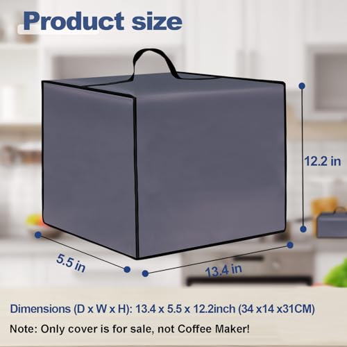 NUENSS-ROR Dust cover for Keurig Single Serve K-Cup Pod Coffee Maker, Heavy Duty Waterproof Coffee Machine Cover for Keurig K-Express, K-Mini and K-Iced Single Serve K-Cup Pod Coffee Maker (Purple) - Image 3