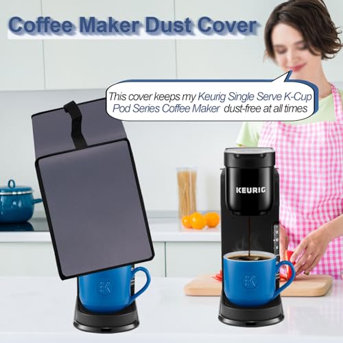 NUENSS-ROR Dust cover for Keurig Single Serve K-Cup Pod Coffee Maker, Heavy Duty Waterproof Coffee Machine Cover for Keurig K-Express, K-Mini and K-Iced Single Serve K-Cup Pod Coffee Maker (Purple) - Image 2