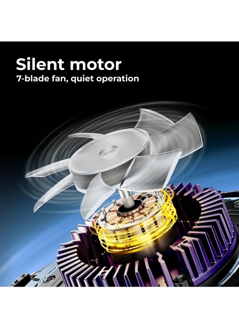 Remax Mena F7I Cooler For Phones and Tablets, Silent Motor 7-blade fan,RGB Lighting Effects,8W High-Power Output,USB Type-C Charging Port, 58g  - Image 5