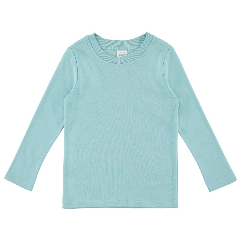 Cudlie 5-Pack Toddler Girl Long Sleeve Shirt - Basic Baby Tees, Blouses, Tops - Solid Polka Dot & Printed Tshirts, 3T - Image 4