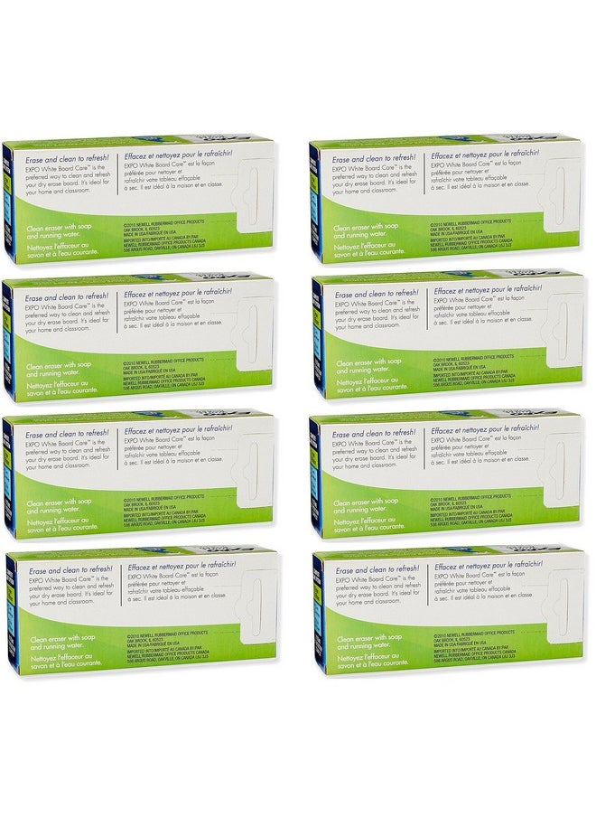 Expo EXPO 81505 Block Eraser Dry Erase Whiteboard Board Eraser, Soft Pile, 5 1/8 W x 1 1/4 H - Pack of 8  - Image 2