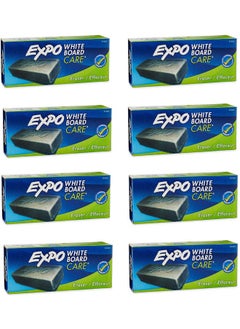 EXPO 81505 Block Eraser Dry Erase Whiteboard Board Eraser, Soft Pile, 5 1/8 W x 1 1/4 H - Pack of 8