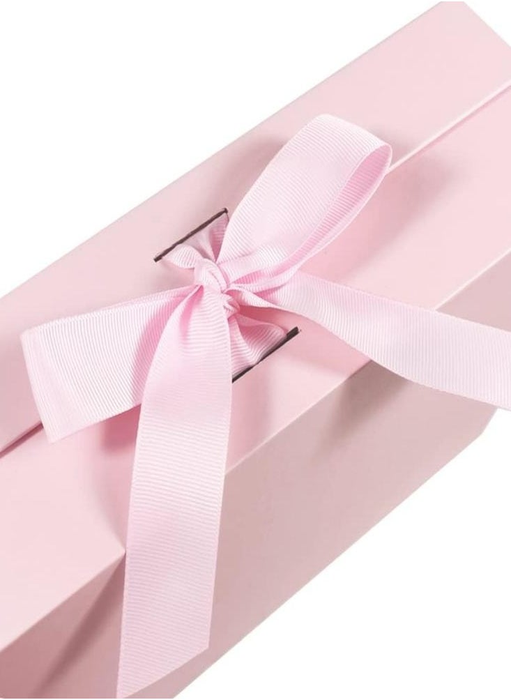 Oasisgalore 26*19*8cm Pink Gift Box with  Ribbon for Mother's Day,Valentine's Day,Birthdays,Party  - Image 3