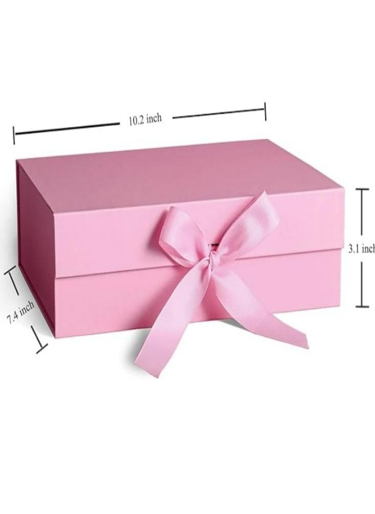 Oasisgalore 26*19*8cm Pink Gift Box with  Ribbon for Mother's Day,Valentine's Day,Birthdays,Party  - Image 2
